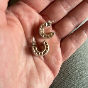 These are very heavy sterling silver earrings